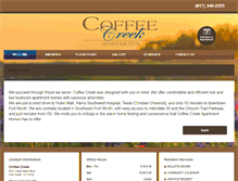 Tablet Screenshot of coffeecreekapts.com